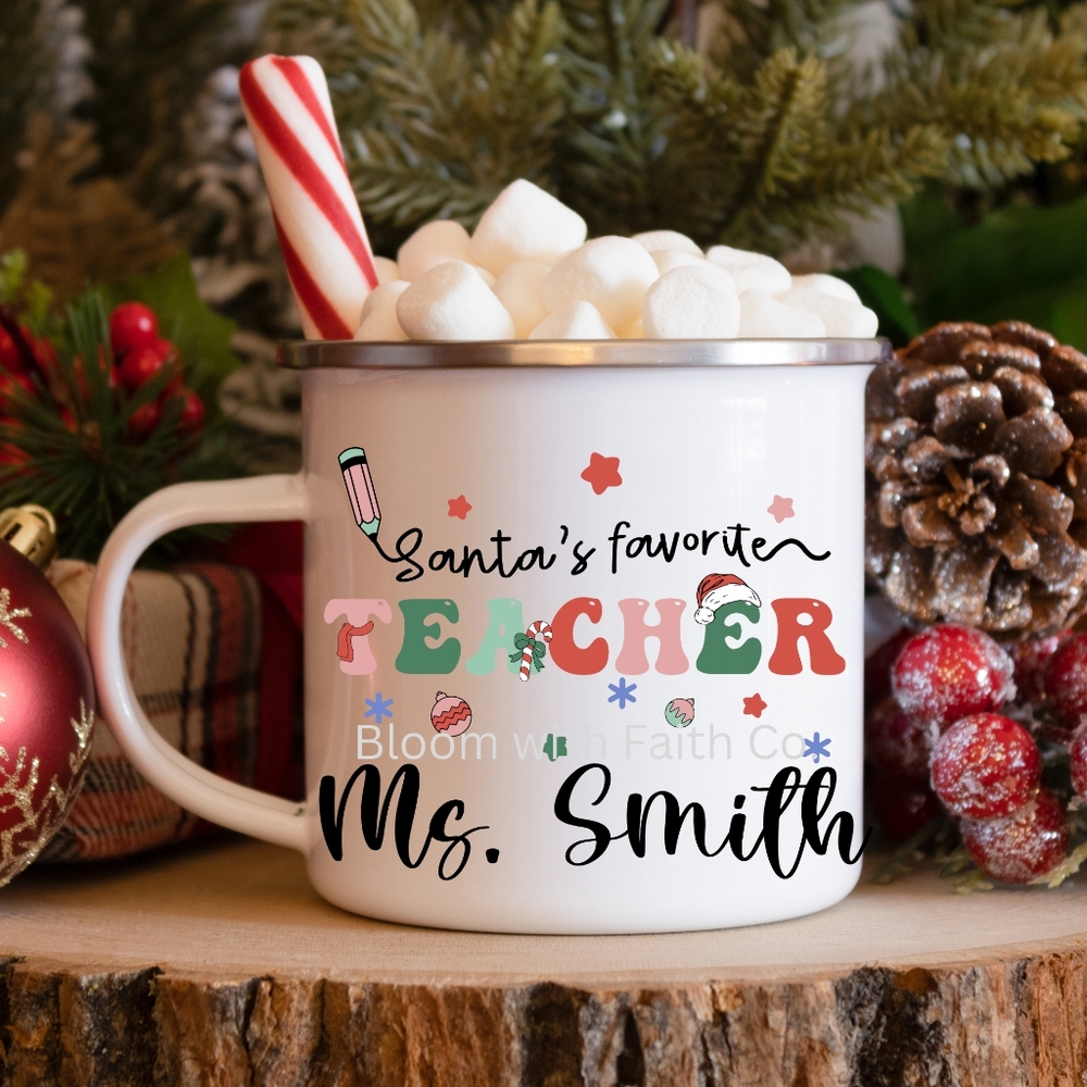 Santa's Favorite Teacher mug